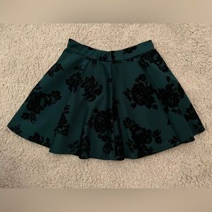 Green Skater Skirt